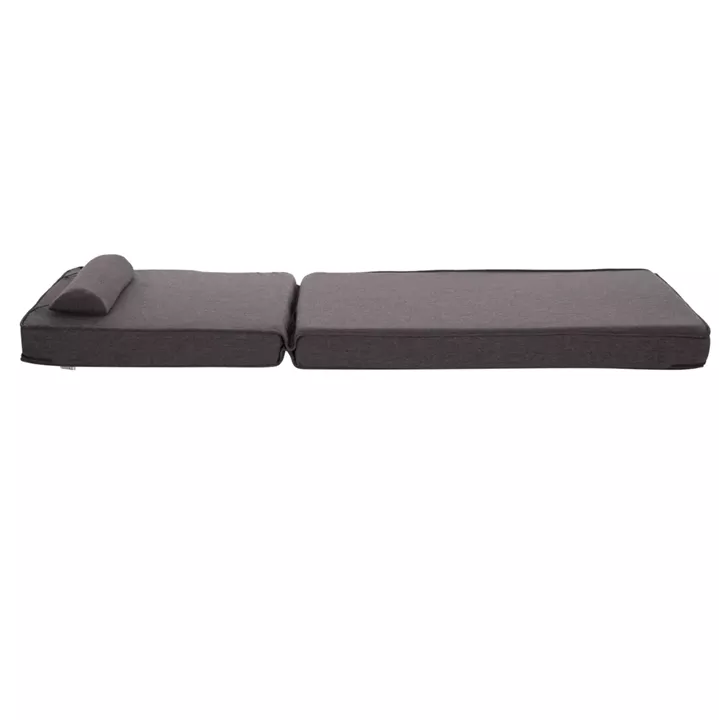 SUNLOUNGER CUSHION AKINO HM21095.02 OLEFIN IN DARK GREY WITH FOAM FILLING 190x70x10Hcm.