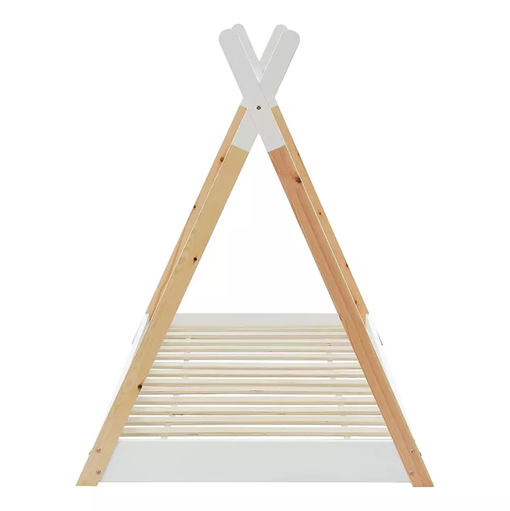ΚΡΕΒΑΤΙ ΠΑΙΔΙΚΟ MUNK HM699.03 τ.MONTESSORI ΞΥΛΟ ΠΕΥΚΟΥ ΦΥΣΙΚΟ-ΛΕΥΚΟ- 190x90εκ