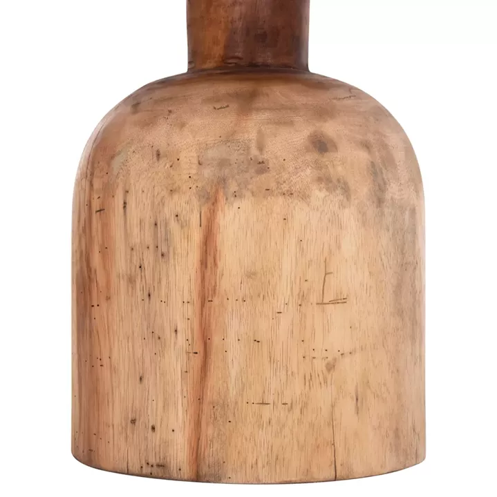 SIDE TABLE ROUND PUMBE HM9891.11 SOLID SUAR WOOD IN NATURAL COLOR Φ40x50Hcm.