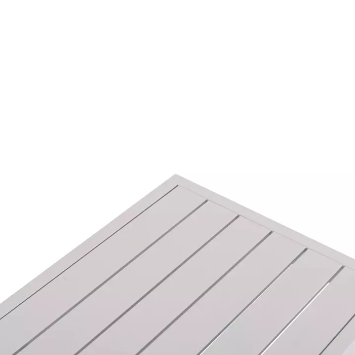 SUNLOUNGER SIDE TABLE SENTRY HM6275.01 ALUMINUM IN WHITE 87x43,5x45Hcm.