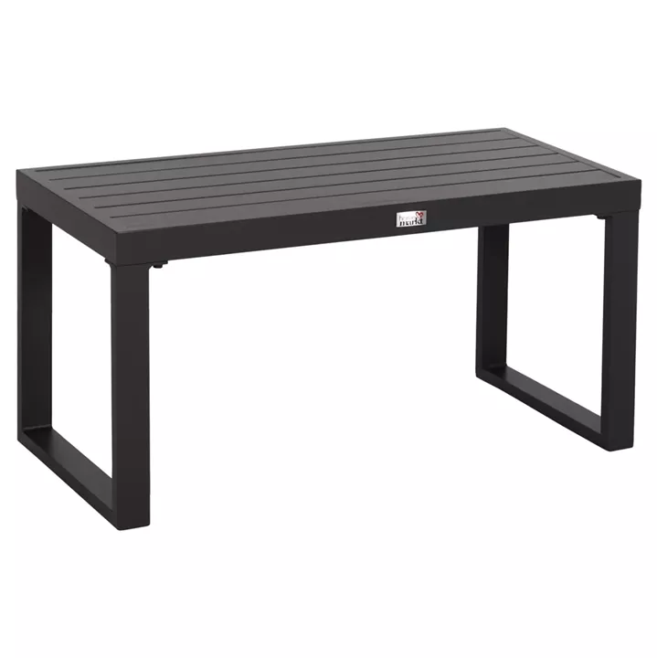 SUNLOUNGER SIDE TABLE SENTRY HM6275.03 ALUMINUM IN DARK GREY 87x43,5x45Hcm.