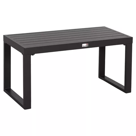 SUNLOUNGER SIDE TABLE SENTRY HM6275.03 ALUMINUM IN DARK GREY 87x43,5x45Hcm.