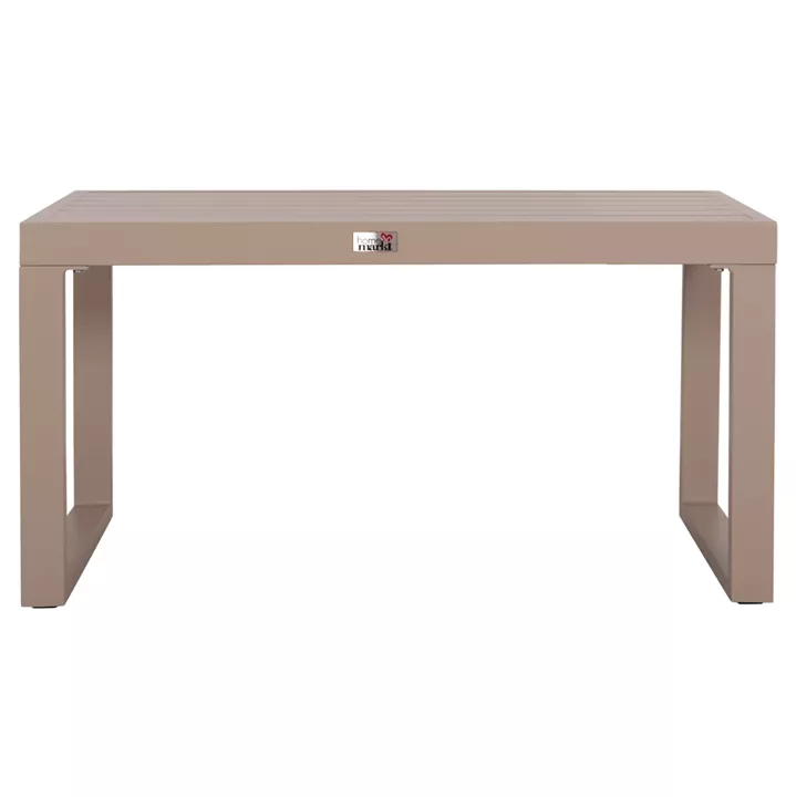 SUNLOUNGER SIDE TABLE SENTRY HM6275.04 ALUMINUM IN CAPPUCCINO 87x43,5x45Hcm.