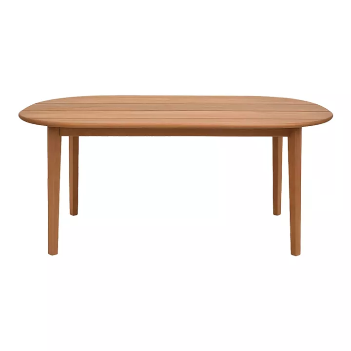 Τραπέζι Skyl pakoworld teak ξύλο σε φυσική απόχρωση 190x90x75εκ