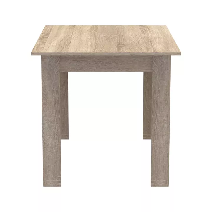 Dining table set of 5 pieces Manka-Parker pakoworld madf in black-sonoma color 110x80x77cm