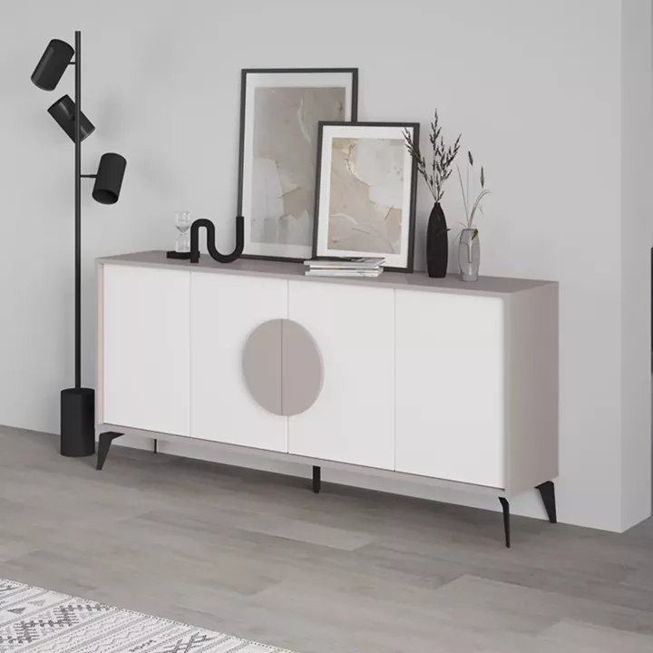 Buffet Gora pakoworld in white-mocha color 180x35.6x82cm