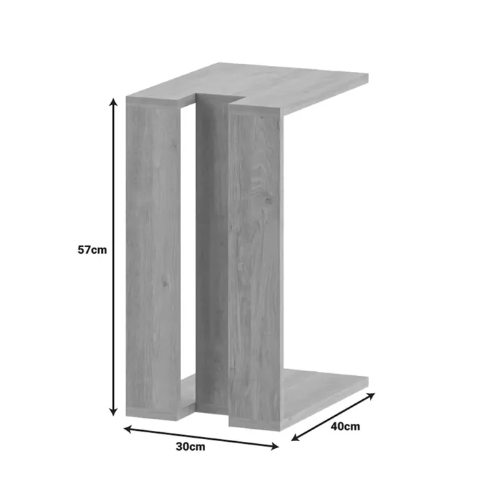 End table Muju pakoworld in mocha color 40x30x57cm