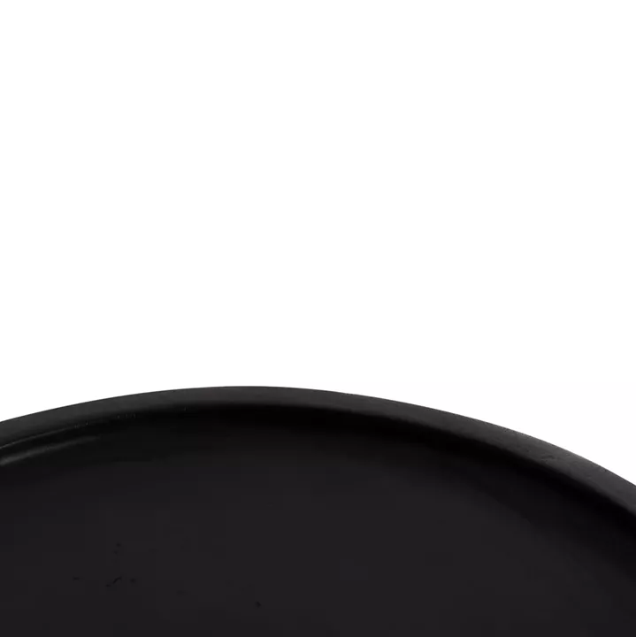 SIDE TABLE LOKI HM9899.12 SOLID SUAR WOOD IN BLACK Φ30x50Hcm.
