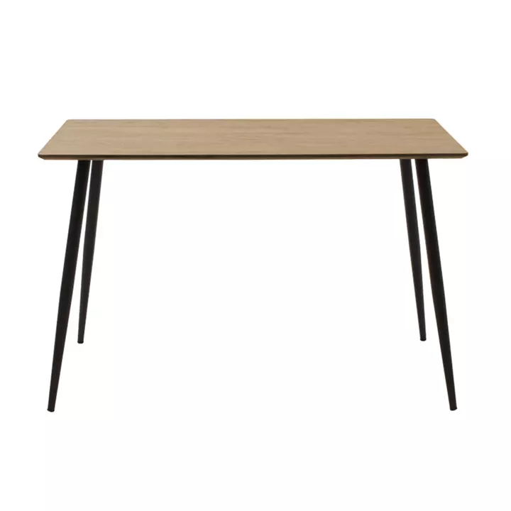 Dining table set of 5 pieces Cuba-Aurora I pakoworld in sonoma-black color 120x70x76cm