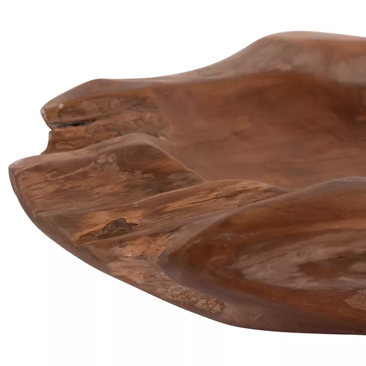 TABLE DECOR BOWL NOKI HM18296 TEAK WOOD--NATURAL COLOR 50x46x10Hcm.
