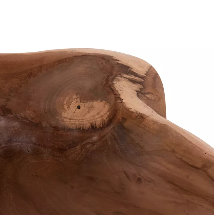 TABLE DECOR BOWL NOKI HM18297 TEAK WOOD--NATURAL COLOR 60x46x15Hcm.