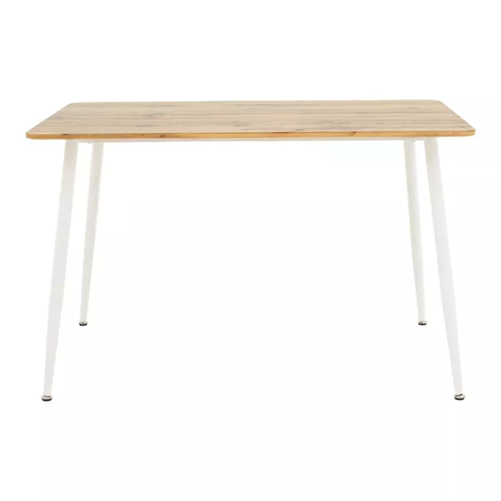 Τραπεζαρία Cuba-Parker pakoworld σετ 5τεμ sonoma-λευκό 120x80x75εκ