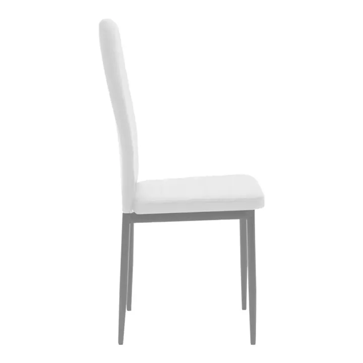 Τραπεζαρία Cuba-Parker pakoworld σετ 5τεμ sonoma-λευκό 120x80x75εκ