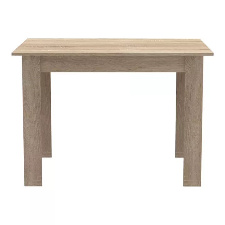 Dining table set of 5 pieces Manka-Bella pakoworld mdf in sonoma color 110x80x70cm