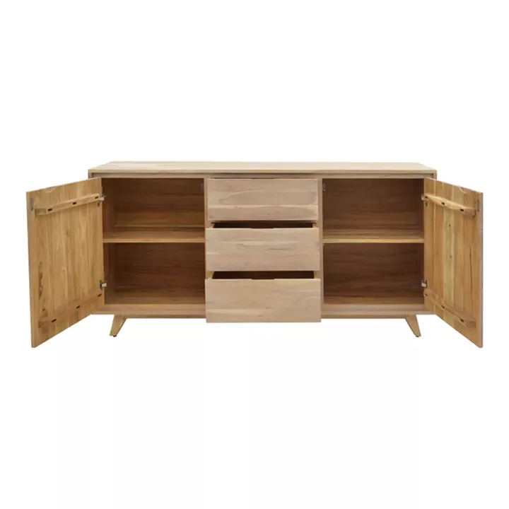 Emira pakoworld buffet, acacia wood in natural shade, 160x40x80cm