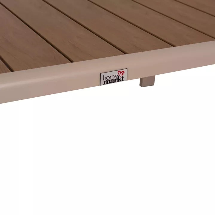 OUTDOOR LOUNGE SET 4PCS SAFIN HM6278.04 ALUMINUM IN CAPPUCCINO--POLYWOOD--OLEFIN FABRIC IN BEIGE