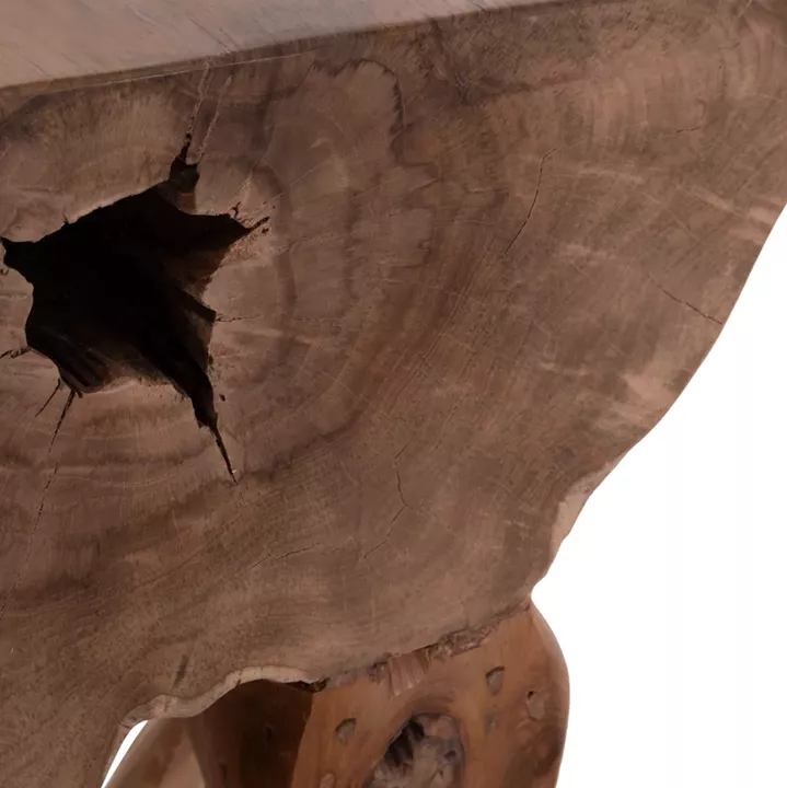 CONSOLE GRIMAL HM18298 TEAK WOOD (ROOT)--NATURAL COLOR 125x46x80Hcm.