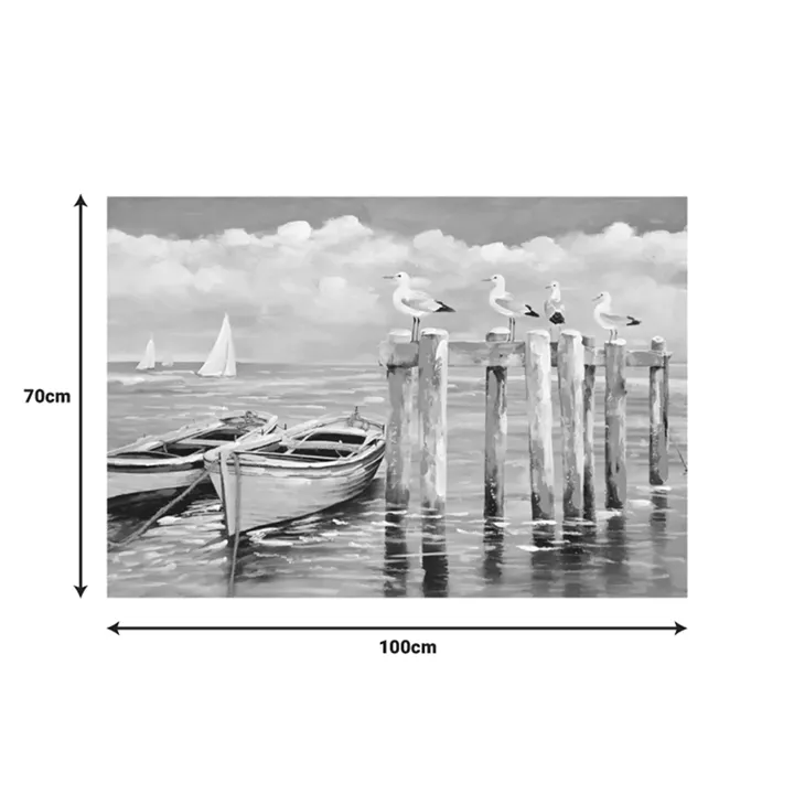 Canvas painting Port I Inart 100x3x70cm