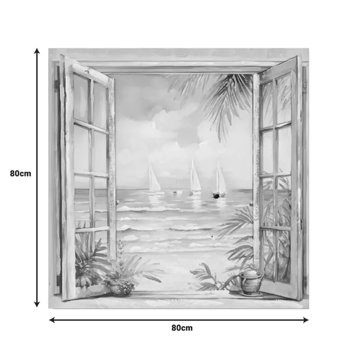Canvas painting Deive Ι Inart 80x3x80cm