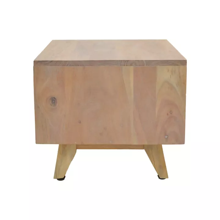 Emira bedside table pakoworld acacia wood in natural shade 40x40x35cm