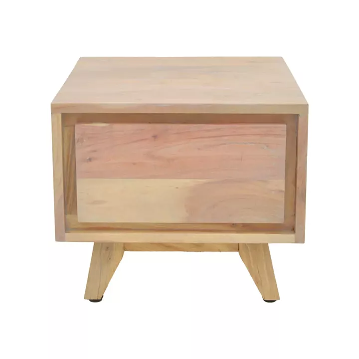 Emira bedside table pakoworld acacia wood in natural shade 40x40x35cm