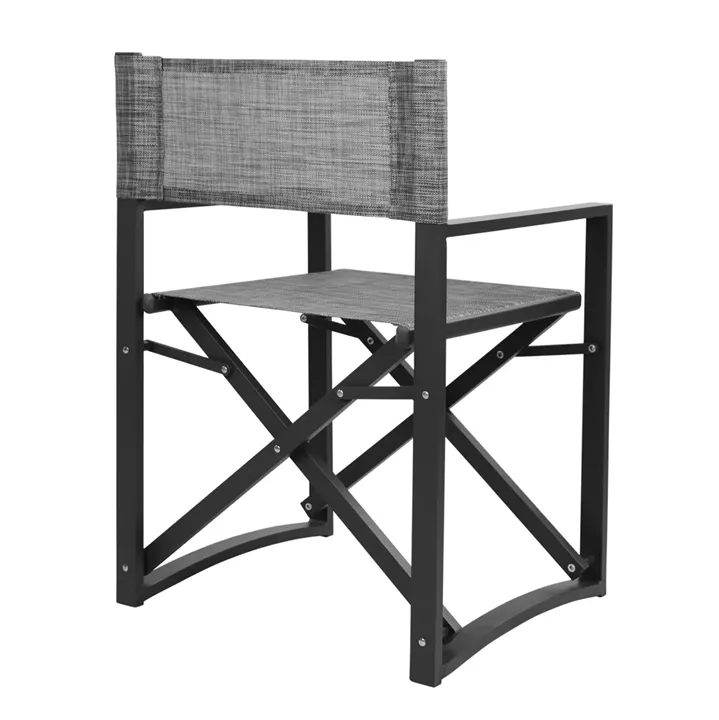 DIRECTOR'S CHAIR ALUMINUM DUPRE HM5094.01 GREY COLOR 57x48,5x85.5Hcm.