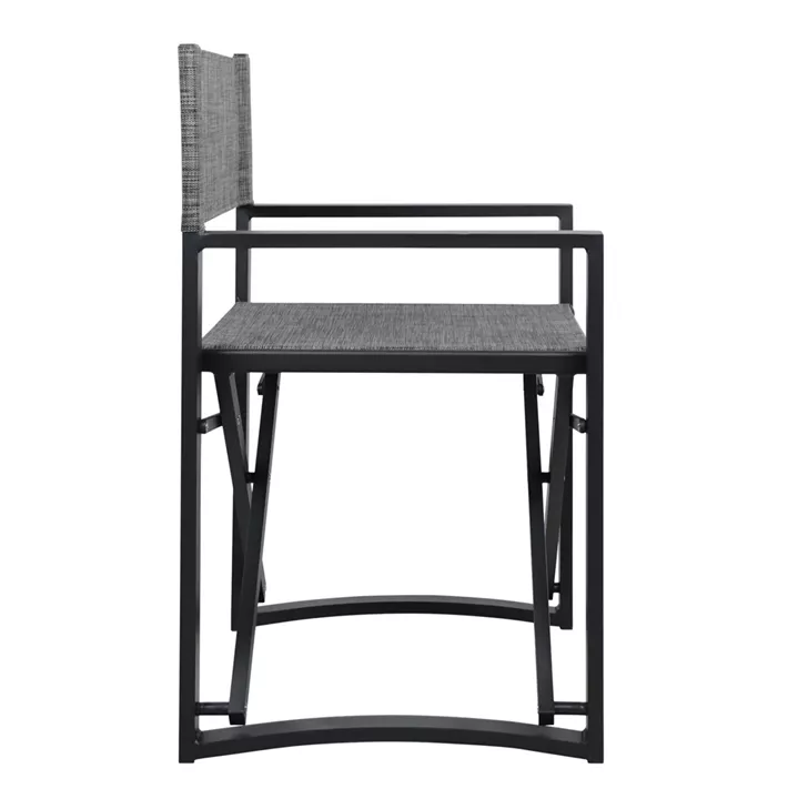 DIRECTOR'S CHAIR ALUMINUM DUPRE HM5094.01 GREY COLOR 57x48,5x85.5Hcm.