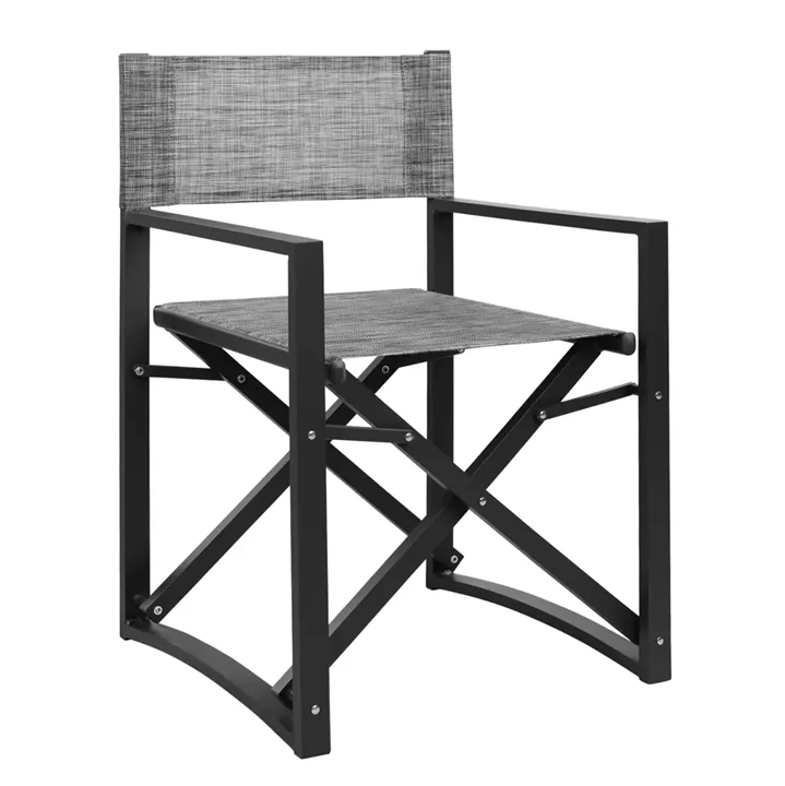DIRECTOR'S CHAIR ALUMINUM DUPRE HM5094.01 GREY COLOR 57x48,5x85.5Hcm.