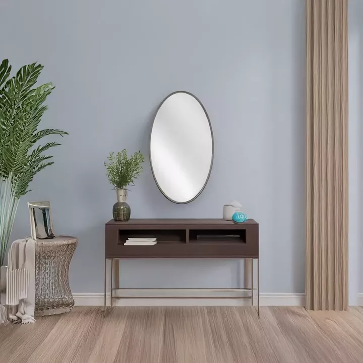 Artekko Dia Χρυσός Μεταλλικός Καθρέπτης Τοίχου (40x1.5x68)cm