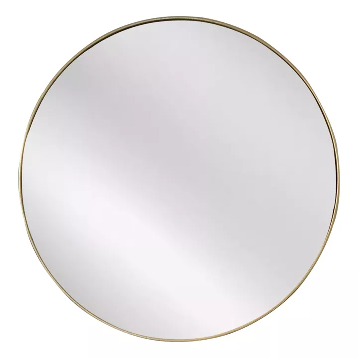 Artekko Dia Χρυσός Μεταλλικός Καθρέπτης Τοίχου (60x1.5x60)cm
