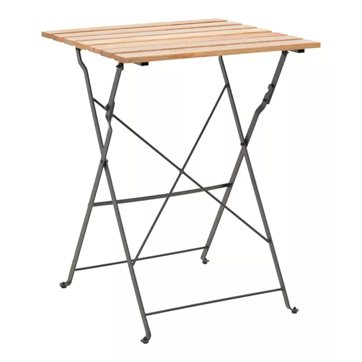 Dining table Pometia pakoworld set of 3 pieces wood-metal