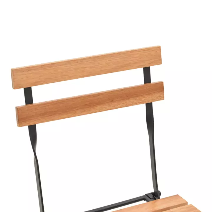 Dining table Pometia pakoworld set of 3 pieces wood-metal