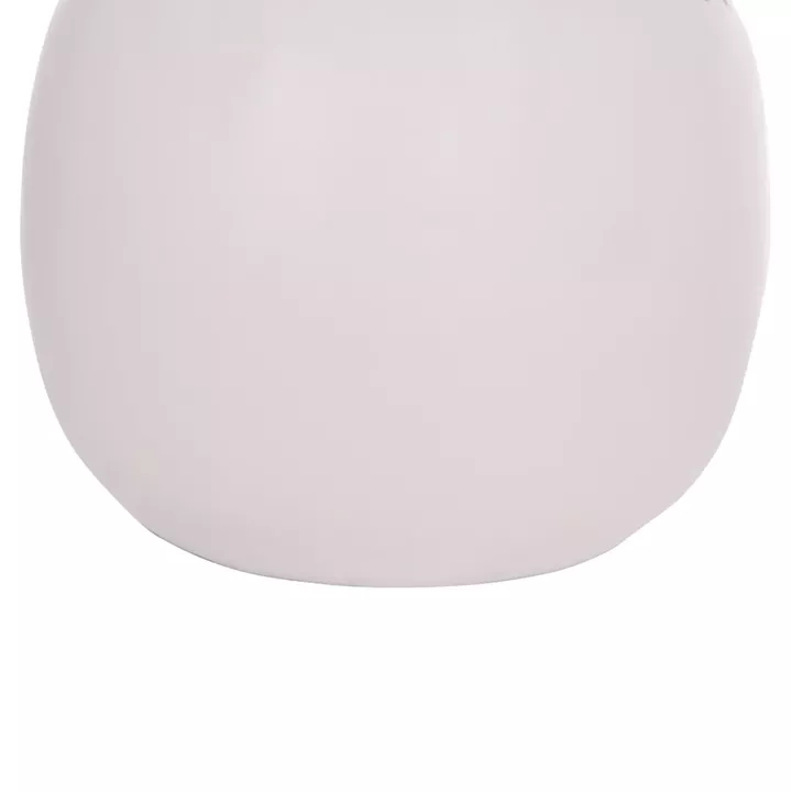 DECORATIVE TABLE VASE LENNOX HM4675.02L TERRACOTA IN WHITE--Φ22x20Hcm.