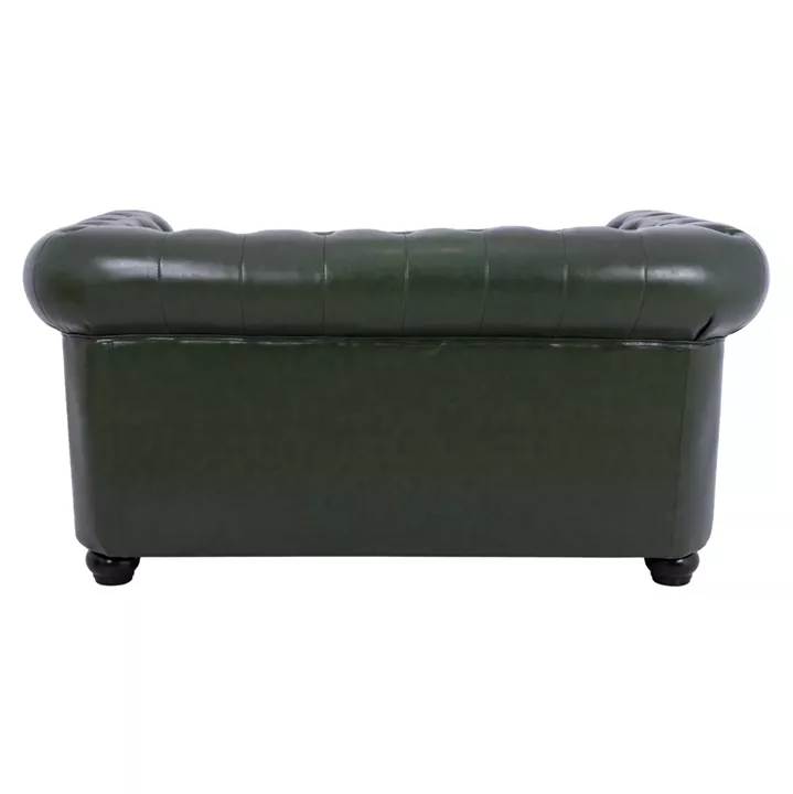 Sofa 2 seater T.Chesterfield HM3010.08 PU Cypress Green 150x90x72cm