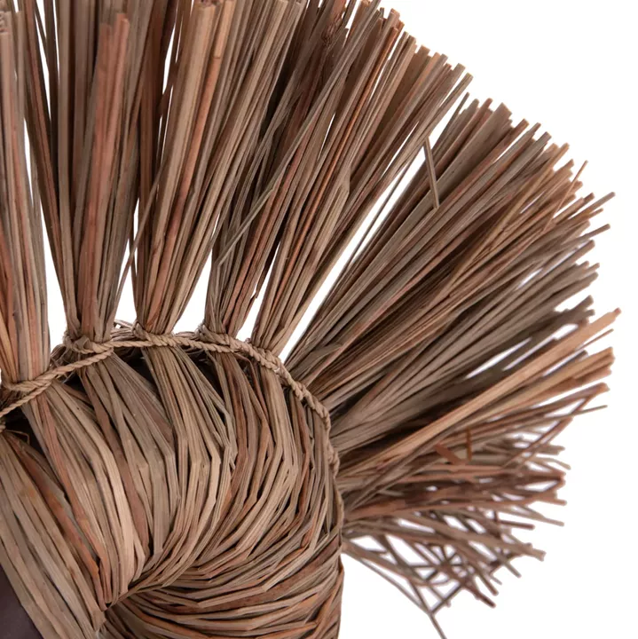 TABLE DECORATIVE VASE ALICA2 HM4671.07 TERRACOTA IN CHOCOLATE & GRASS--44x18x50Hcm.