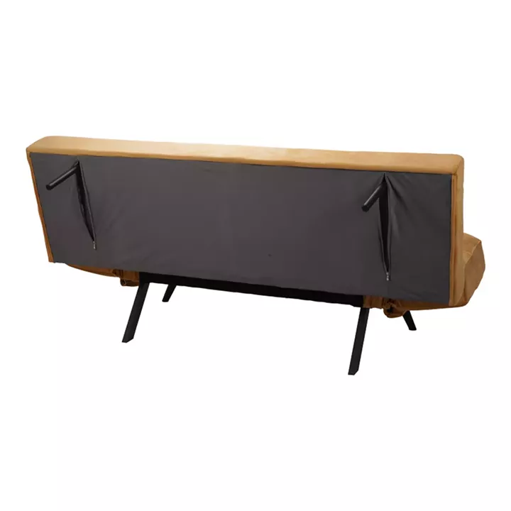Sofa - bed 3-seater Freddo pakoworld in honey velvet  181x81x86cm