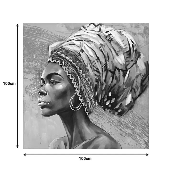 Canvas painting Africana I Inart 100x3x100cm