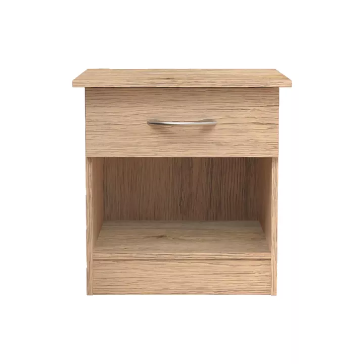 Κομοδίνο Kona pakoworld σε oak απόχρωση 40x34x42εκ