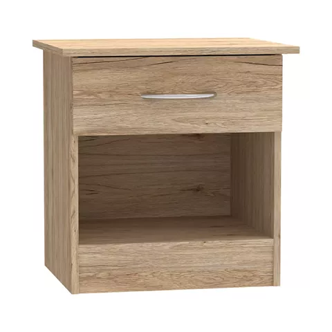 Kona pakoworld bedside table in oak shade 40x34x42cm