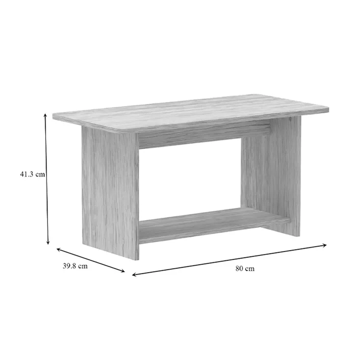 Kumba table pakoworld in oak shade 80x40x42cm