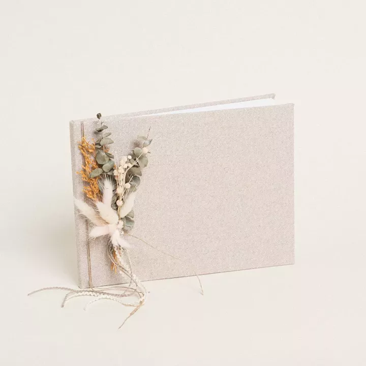 Beauty Home ΒΙΒΛΙΟ ΕΥΧΩΝ ΜΠΕΖ ΧΡΥΣΟ LUREX      