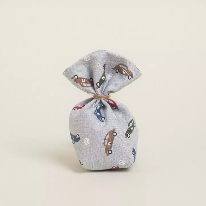 Beauty Home ΠΟΥΓΚΙ ΜΕ ΒΑΣΗ 8 x 12 cm  ΜΙΝΙ ΑΥΤΟΚΙΝΗΤΑΚΙΑ ΓΚΡΙ