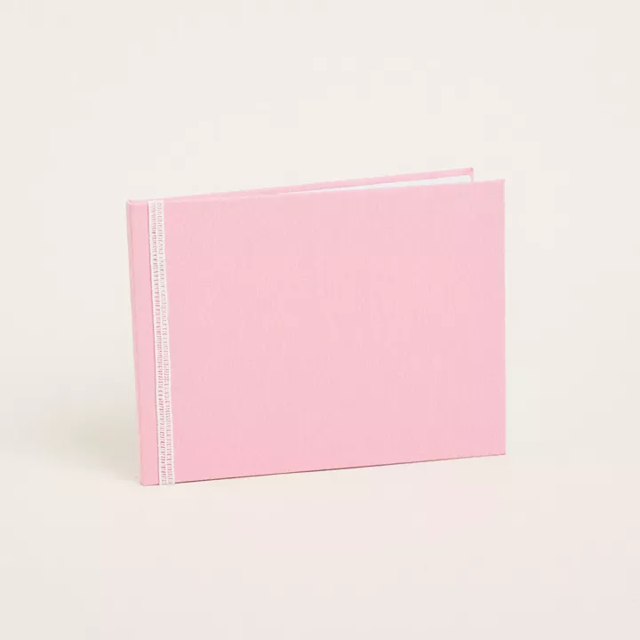 Beauty Home ΒΙΒΛΙΟ ΕΥΧΩΝ ΜΟΝΟΧΡΩΜΟ PREMIUM ΡΟΖ ΠΛΑΓΙΟ  20,5 x 27,5 cm