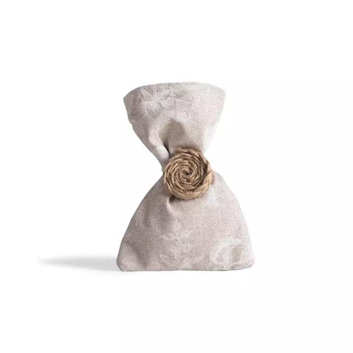 Beauty Home ΠΟΥΓΚΙ ΥΦΑΣΜΑΤΙΝΟ ΛΕΥΚΟ ΛΟΥΛΟΥΔΙ 12 x 17 cm