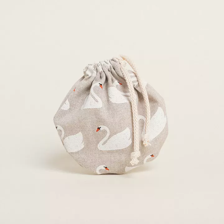 Beauty Home ΠΟΥΓΚΙ ΟΒΑΛ ΜΕ ΚΟΡΔΟΝΙ 13 x 14 cm  ΚΥΚΝΟΙ