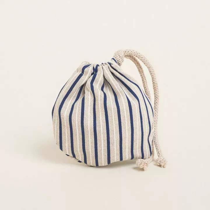Beauty Home ΠΟΥΓΚΙ ΟΒΑΛ ΜΕ ΚΟΡΔΟΝΙ 13 x 14 cm ΡΙΓΕ ΜΠΛΕ