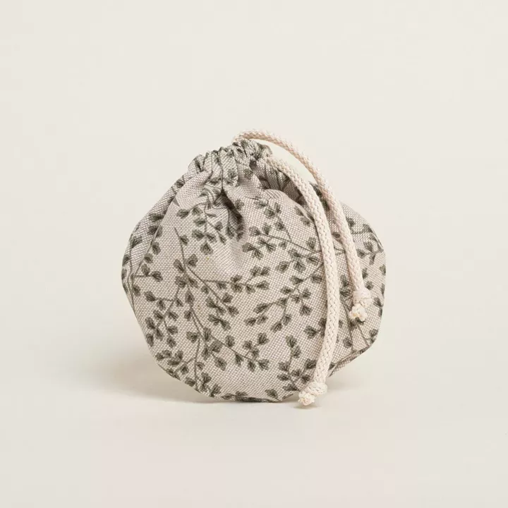 Beauty Home ΠΟΥΓΚΙ ΟΒΑΛ ΜΕ ΚΟΡΔΟΝΙ 13 x 14 cm ΜΙΚΡΑ ΠΡΑΣΙΝΑ ΦΥΛΛΑ