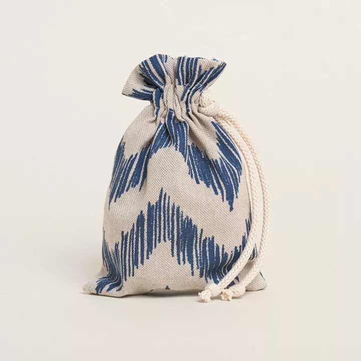 Beauty Home ΠΟΥΓΚΙ ΜΕ ΚΟΡΔΟΝΙ 12 x 17 cm  ΜΠΛΕ ΖΙΓΚΖΑΓΚ