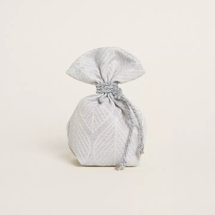 Beauty Home ΠΟΥΓΚΙ ΜΕ ΒΑΣΗ 8 x 12 cm ΖΑΚΑΡ ΦΥΛΛΟ ΡΕΤΡΟ LUREX ΑΣΗΜΙ