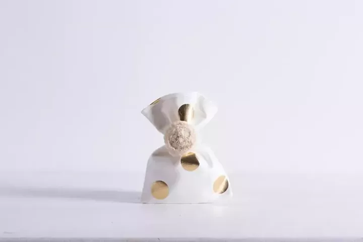 Beauty Home ΠΟΥΓΚΙ ΥΦΑΣΜΑΤΙΝΟ ΧΡΥΣΟ ΠΟΥΑ 12 x 17 cm